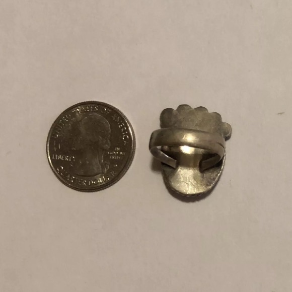 Vintage ring malachite sterling boho free jewelry - Picture 8 of 8